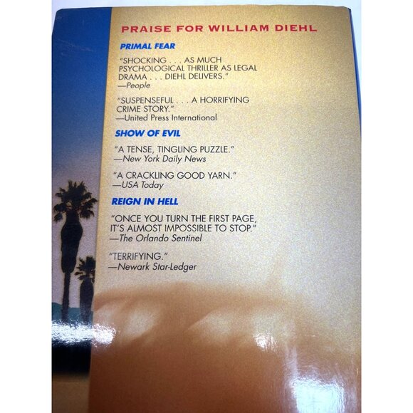 William Diehl "Eureka" Hardcover First Edition Book - Picture 2 of 2